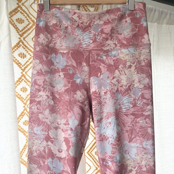 Anthropologie Daily Practice Allie Leggings (Size M) Floral Scallop & Tie Detail - Picture 4 of 11